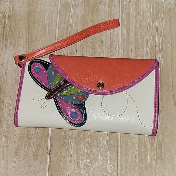 Relic Fold Butterfly Wallet Multicolor Retro - Picture 1 of 9